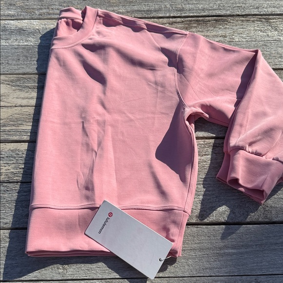 lululemon athletica Tops - LULULEMON x Peloton Softstreme Perfectly Oversized Cropped Crew size 8 NWT pink